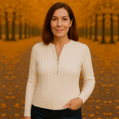 Hannah | Elegant Jumper with Zip