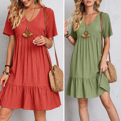 Emily - Stylish dress with figure-flattering tummy coverage
