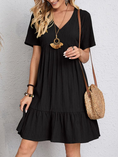 Emily - Stylish dress with figure-flattering tummy coverage