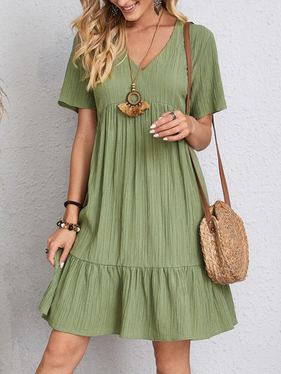 Emily - Stylish dress with figure-flattering tummy coverage