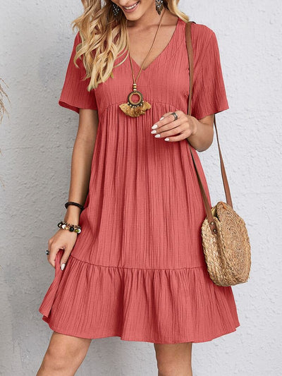 Emily - Stylish dress with figure-flattering tummy coverage