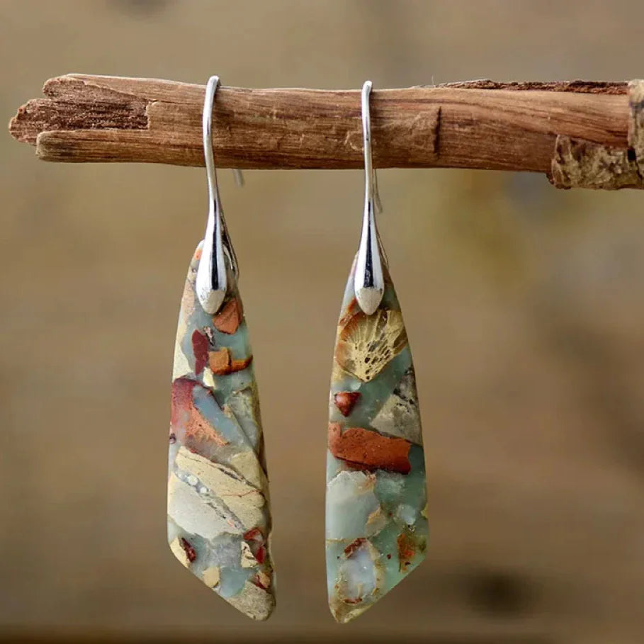 Liora - Vintage Nature Stone Earrings